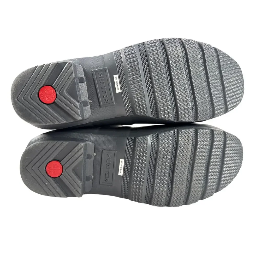 Hunter‎ Original Short Rain Boots Womens 9 Dark Slate Rubber Adjustable Buckle